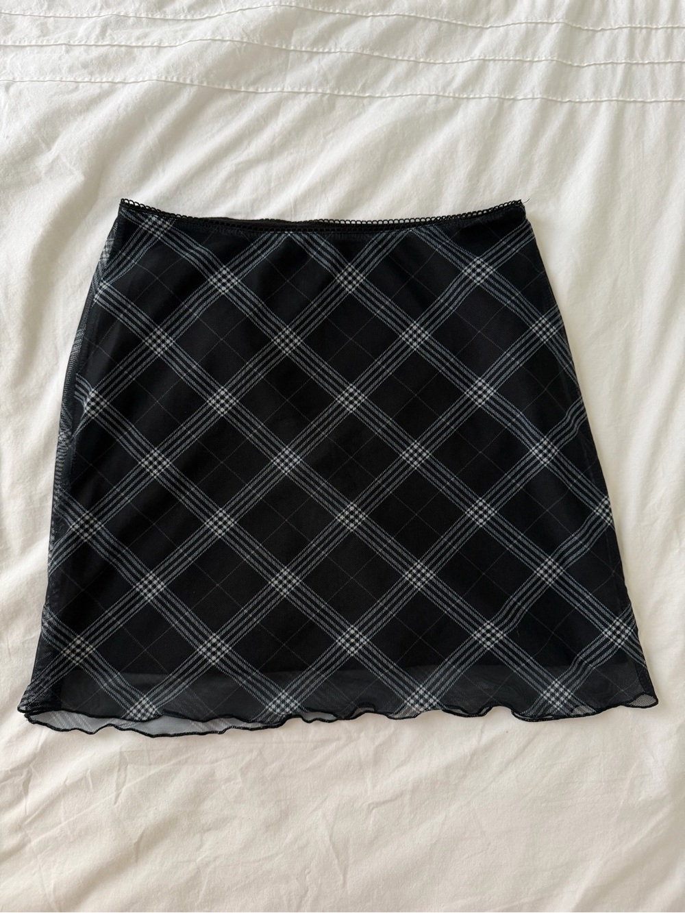 H&M Plaid Black Mini Skirt - Classic Women's Skirt